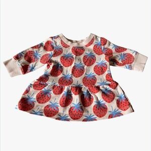 🍓 Hanna Andersson Strawberry Cotton Dress 0-3 Months